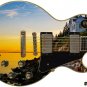 Guitar Skin Axe Wrap Re-skin Vinyl Decal DIY Righty Electric Sunset Cove 057