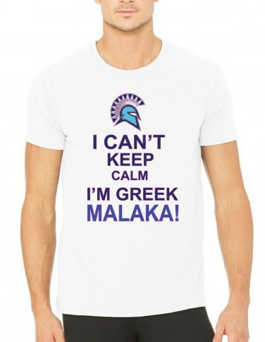 I Can't Keep Calm I'm Greek Malaka! White T-shirt Size XL Sticka Steve's Tee's