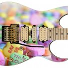 Guitar Skin Axe Wrap Re-skin Sweet Tooth Candy Sweet Hearts Letters 305