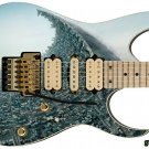 Guitar Skin Axe Wrap Re-skin Righty Electric City Greenspace Killer 049