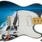 Guitar Skin Axe Wrap Re-skin Righty Electric Miami Vice Nights 071