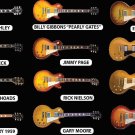 Gibson Rock & Roll Cool Guitar Celebrity Owned Rock Band Fun decal stickers