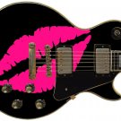 Guitar Skin Axe Wrap Re-skin GUITAR KISS Hot Pink 80's Eighties 592