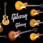 Gibson Gold Guitar Dream List Rock & Roll Celebrity GOAT Guitarists 2 pack 9x14