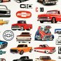 Mustang Muscle Cars Ford 60's - 2000's Vintage 5.0 Cobra 12 Vinyl cut stickers C