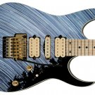 Guitar Skin Axe Wrap Re-skin Star Twisted Picasso In Space 550