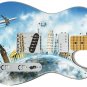 Guitar Skin Axe Wrap Re-skin World Traveler & The Mile High Club 526