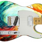 Guitar Skin Axe Wrap Re-skin Waves of Deco Artistic Rembrandt 534