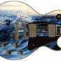 Guitar Skin Axe Wrap Re-skin Middle of the Ocean Atlantic Midway 555
