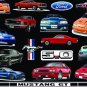 Mustang Muscle Cars Ford 60's - 2000's Vintage 5.0 Cobra 52 Vinyl cut stickers