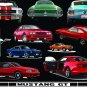 Mustang Muscle Cars Ford 60's - 2000's Vintage 5.0 Cobra 52 Vinyl cut stickers