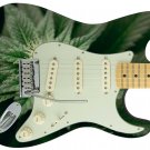 Guitar Skin Axe Wrap Re-skin 420 Sticky Green leaf Bud Weed MJ THC 328