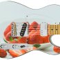 Guitar Skin Axe Wrap Re-skin Fruit Sweet Sugar Strawberries Leaf 303