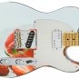 Guitar Skin Axe Wrap Re-skin Fruit Sweet Sugar Strawberries Leaf 303