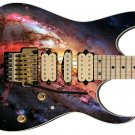 Guitar Skin Axe Wrap Re-skin - Nebula 1 Space Burst Red 763
