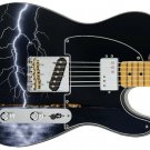 Guitar Skin Electric Axe Wrap Re-skin Electric Blue Lightning Strikes Again 630