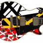 Hard Rock Metal Guitar God Pink Black White Stripes V.17 Guitar Skin Mash Up