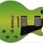 Guitar Skin Axe Wrap Re-skin Vinyl Yellow Green Snake Skin 681