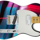 Guitar Skin Axe Wrap Re-skin Vinyl Neon Strip Club 712