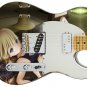 Guitar Skin Axe Wrap Re-Skin Cute Anime Girl Laying Down Chill GS 045