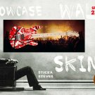 Showcase Skins Removable Wall Skinz Décor Panes-Rock Concert Orange 2190
