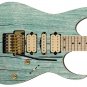 Guitar Skin Axe Wrap Re-skin - Green Wood Fade 775