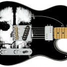 Guitar Skin Axe Wrap Re-skin Black & White Bone Head Skull 353