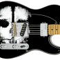 Guitar Skin Axe Wrap Re-skin Black & White Bone Head Skull 353