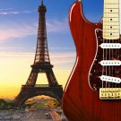 Showcase Skins Removable Wall Skinz Décor Panes - Eiffel Tower by Sunset 2011