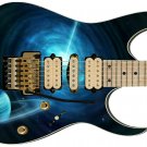 Guitar Skin Axe Wrap Re-skin Blue Super Nova Planet Extreme
