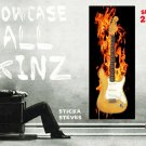 Showcase Skins Removable Wall Skinz Décor Display Panes-Fire Jam 2124