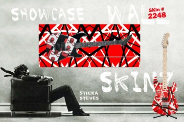 Showcase Skins Removable Wall Skinz D&Atilde;&copy;cor Abstract Stripes Iconic Rock 80's 2248