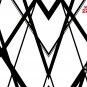 Showcase Skins Removable Wall Skinz Décor Abstract Stripes Iconic Rock 80's 2263