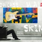 Showcase Skins Removable Wall Skinz Décor - Mysterious Groove Jam Blue 2241