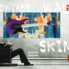 Showcase Skins Removable Wall Skinz Décor Display Panes - Blue Oil Paint 2243