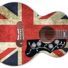 Guitar Skin Axe Wrap Jumbo Re-skin Great Britain UK Vintage Union Jack Flag 368