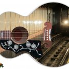 Guitar Skin Axe Wrap Re-skin Lefty Jumbo Acoustic Guitar Skin Subway Jam 080
