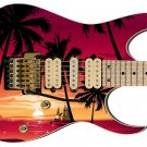 Guitar Skin Axe Wrap Re-skin California Sun Sand Palm Trees on Sunset Strip 363