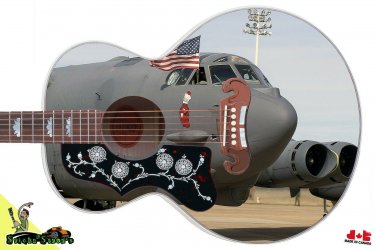 Guitar Skin Lefty Jumbo Acoustic Guitar Skin Fat Albert Military Carrier 045