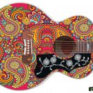 Guitar Skin Axe Wrap Re-skin Righty Jumbo Acoustic Guitar Skin Paisley Pink 085
