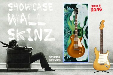 Guitar Display Wall Skinz Showcase Skins - Pistachio Marshmallow Swirl 2146