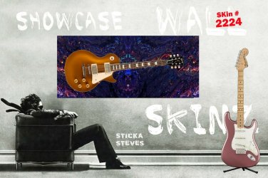 Guitar Display Wall Skinz Showcase Skins D&Atilde;&copy;cor Panes -Space God Poseidon 2224