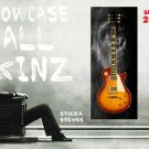 Guitar Display Wall Skinz Showcase Skins Décor Panes - Monkey Ape Business 2029