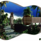 Guitar Skin Axe Wrap Re-skin Vinyl  Righty Acoustic  Breathtaking Ocean View 025