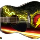 Guitar Skin Axe Wrap Re-skin Vinyl Decal DIY Lefty Acoustic Speed Force 063