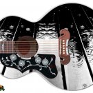 Guitar Skin Axe Wrap Re-skin Vinyl Decal DIY Lefty Jumbo Acoustic  Deck Rain 067