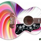 Guitar Skin Axe Wrap Righty Jumbo Acoustic  Behind Rose Colored Glasses 126