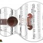 Guitar Skin Axe Wrap Lefty Jumbo Acoustic  Diamond Dave Notes 078