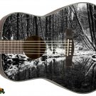 Guitar Skin Axe Wrap Re-skin Vinyl Decal DIY Lefty Acoustic Crooked Creek 062
