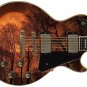 Guitar Skin Axe Wrap Re-skin Vinyl - Late Rustic Orange Night Moon 783